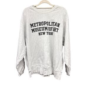 Metropolitan Museum of Art New York Champion Gray Sweatshirt XL Unisex NWOT